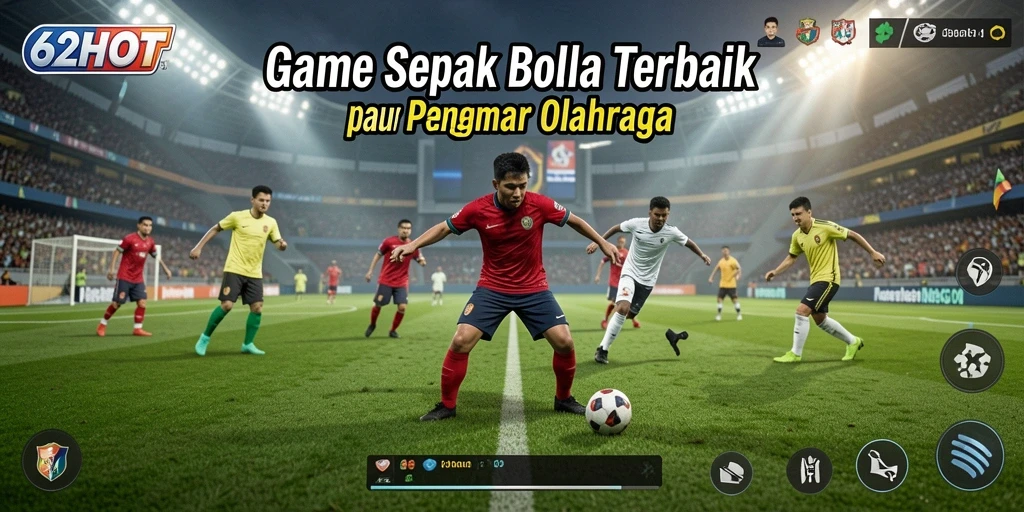 Gameplay seru sepak bola dalam 62HOT.