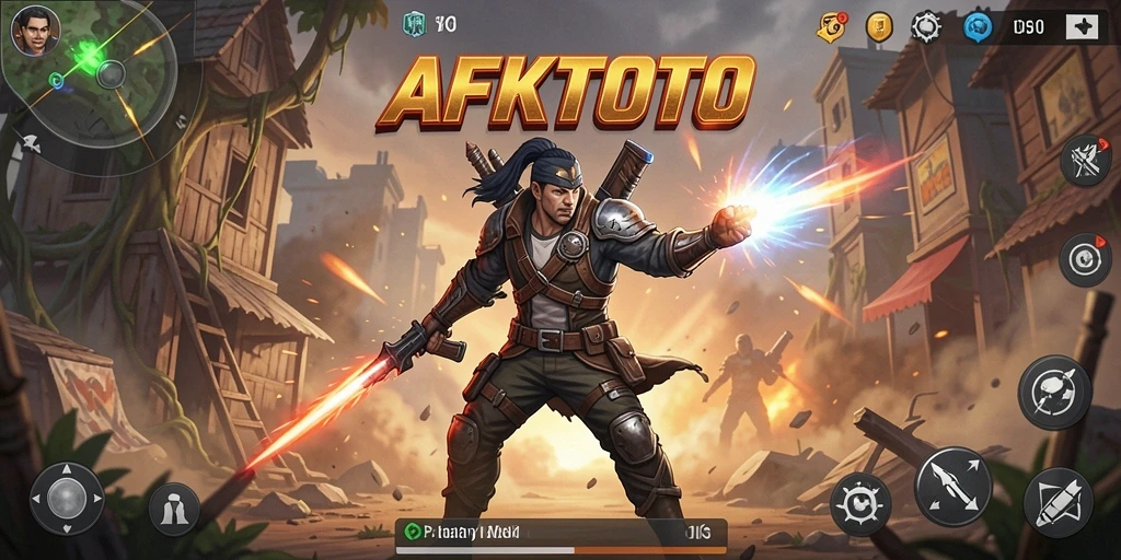 Screenshot gameplay AFKTOTO yang menampilkan aksi seru dan mendebarkan.