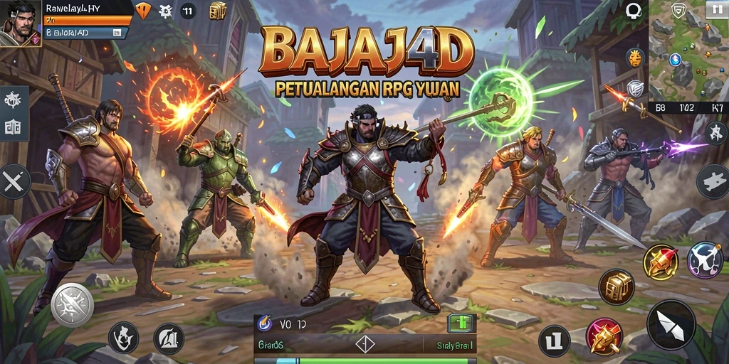 Tampilan gameplay RPG yang mendebarkan dalam BAJAJ4D.