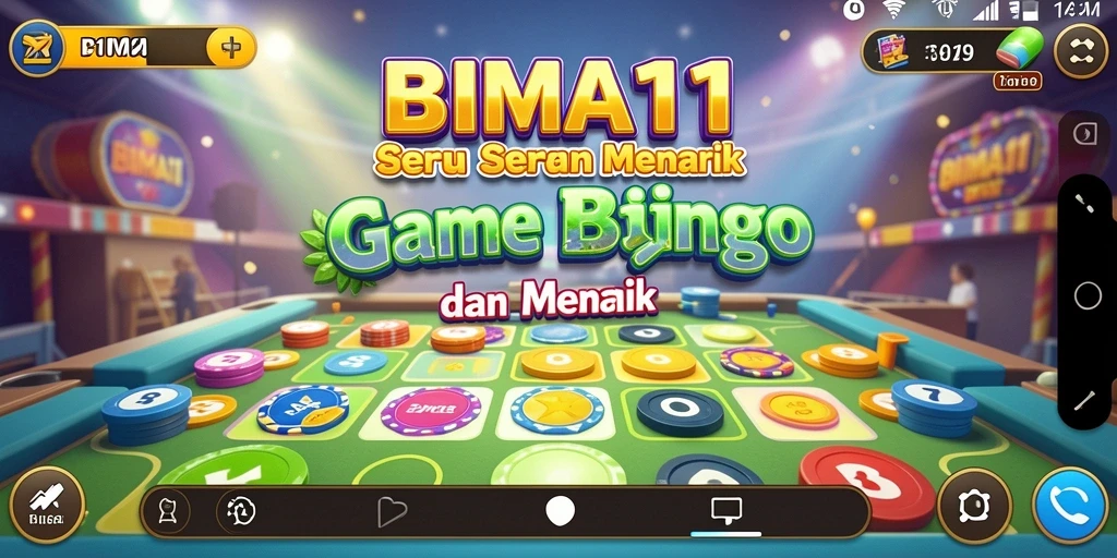 Tampilan utama gameplay BIMA11 yang seru dan interaktif dalam permainan Bingo.