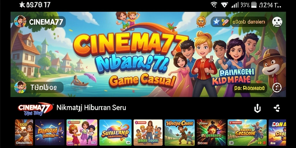 Screenshot dari gameplay CINEMA77 yang penuh keseruan dan tantangan.