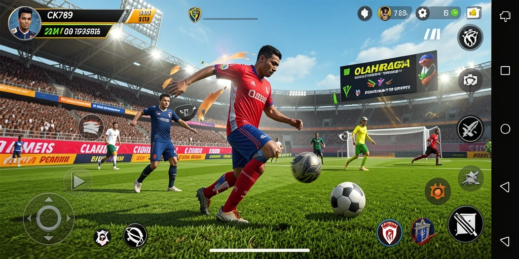 Tangkapan layar permainan CK789 yang menampilkan aksi olahraga seru.
