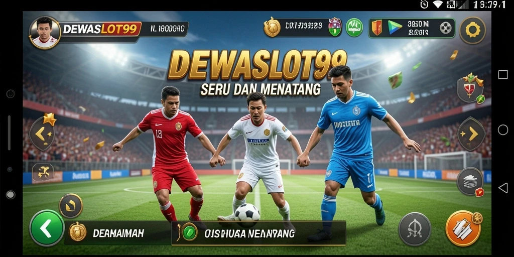 Tampilan seru gameplay DEWASLOT99 dalam aksi olahraga.