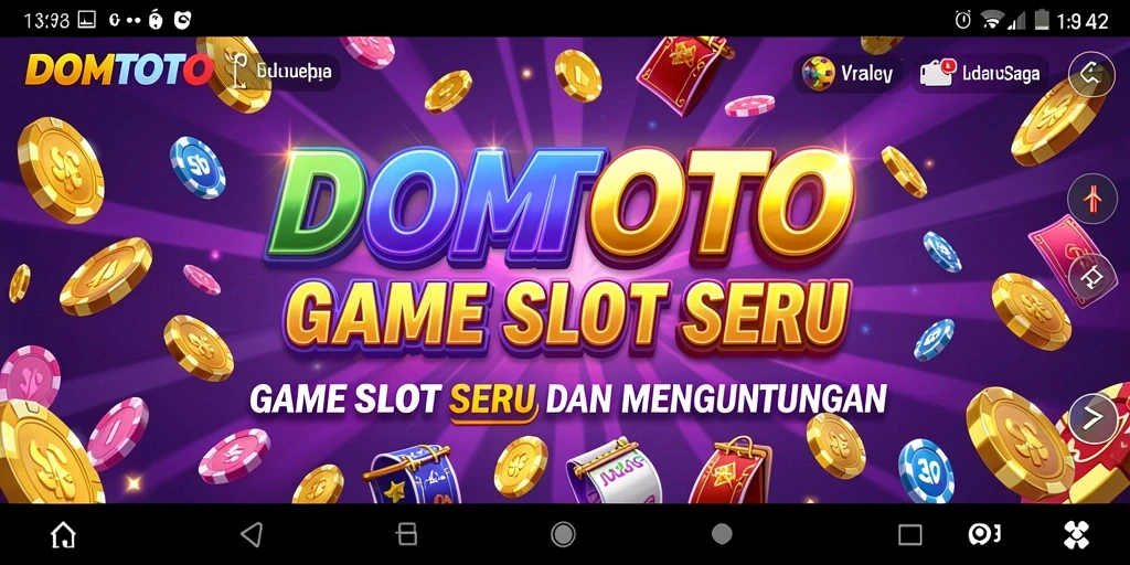 Tampilan gameplay menarik dari game Slot DOMTOTO yang penuh warna.