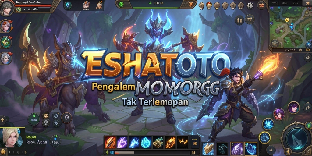 Tampilan gameplay menarik dari ESHATOTO yang menunjukkan aksi pertarungan.