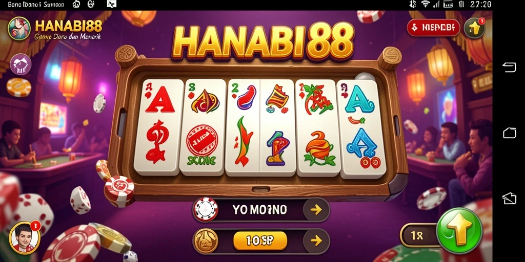 Tampilan gameplay seru di HANABI88 dengan kartu Domino.