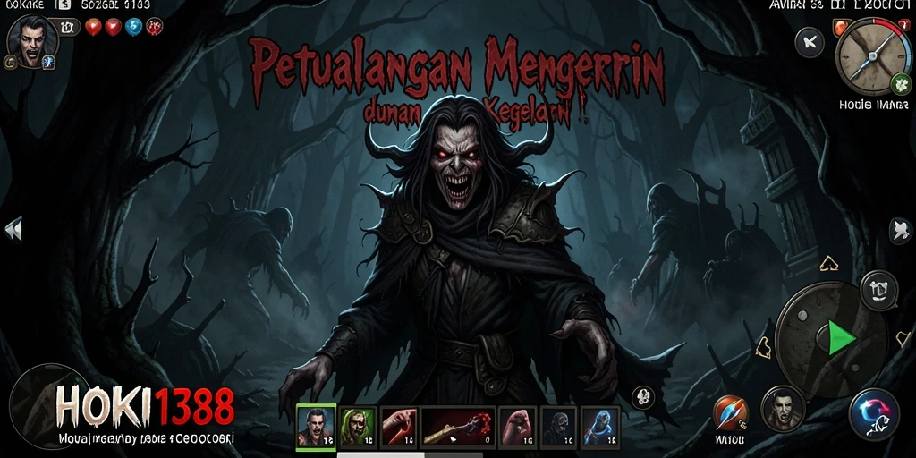 Screenshot HOKI138 menampilkan suasana mencekam dengan pencahayaan gelap.