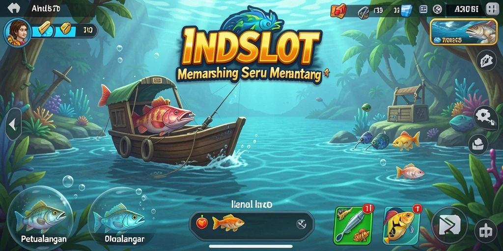Tampilan gameplay seru dengan grafis memancing yang menakjubkan.