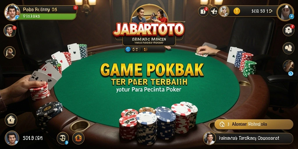 Tampilan gameplay poker yang seru dan interaktif dari JABARTOTO.