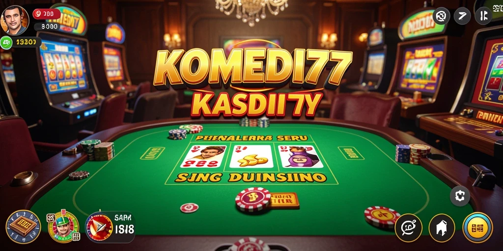 Screenshot gameplay KOMEDI77 menunjukkan pengalaman kasino yang menarik.