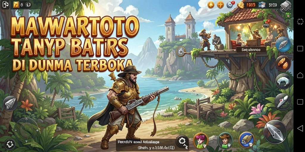 Tangkapan layar gameplay <strong>MAWARTOTO</strong> yang menampilkan petualangan seru di dunia terbuka.