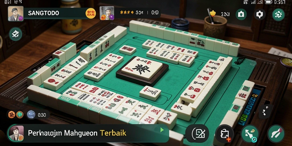 Tampilan gameplay SANGTOTO yang seru dan menantang di Mahjong.