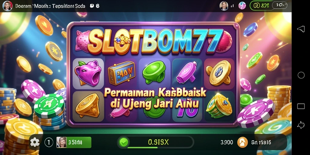 Tampilan permainan SLOTBOM77 yang mengasyikkan dan penuh warna.